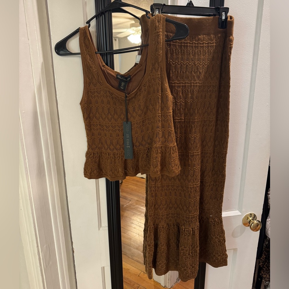 NWT House of Harlow Two Piece Knit Set
